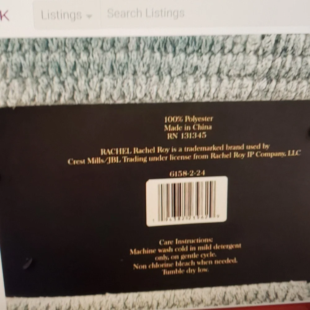 RACHEL Rachel Roy King/Queen Textured Blanket - Soft Blue King